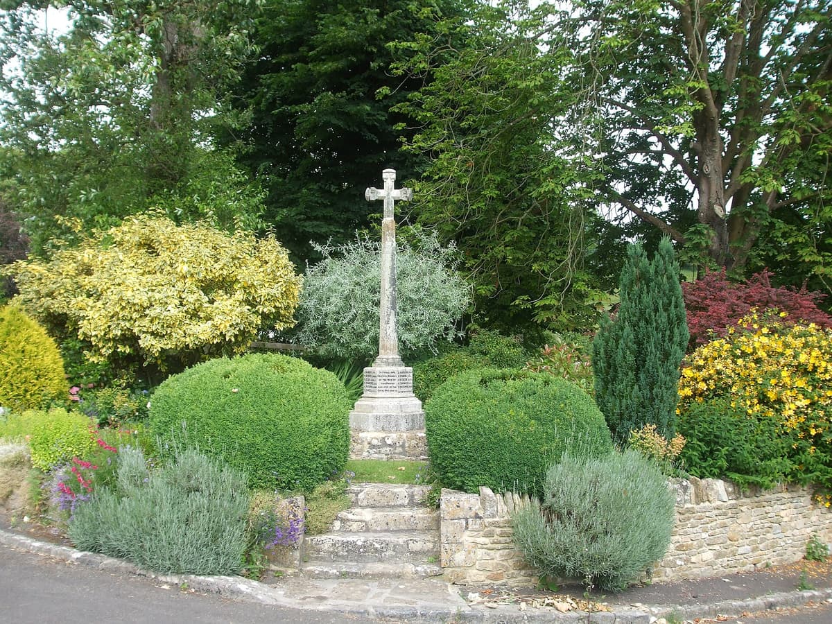 A flower garden for a war memorial